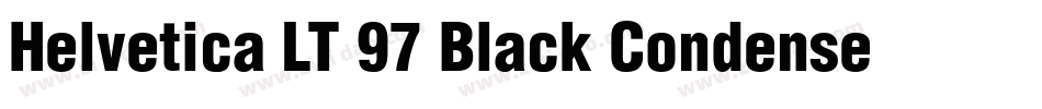 Helvetica LT 97 Black Condensed字体转换